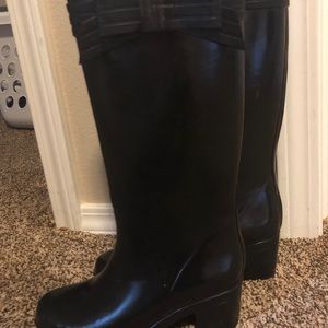 Kate Spade Black rain boots